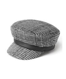 GRL | チェック柄レザーパイピングキャスケット(キャスケット)