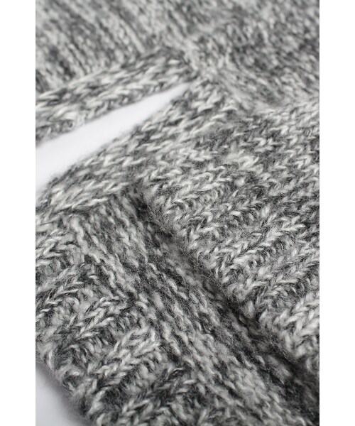 ORENDA（オレンダ）の「歐美混色針織長版開襟外套（ジャケット/アウター・レディース・灰白/灰黑・M/L）」の12枚目の写真