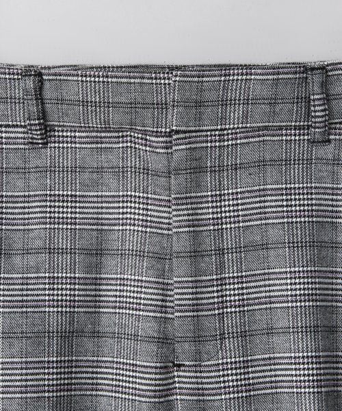 JEANASIS（ジーナシス）の「グレンチェックトラウザー（パンツ・レディース・グレー/ブラウン・S/M）」の4枚目の写真