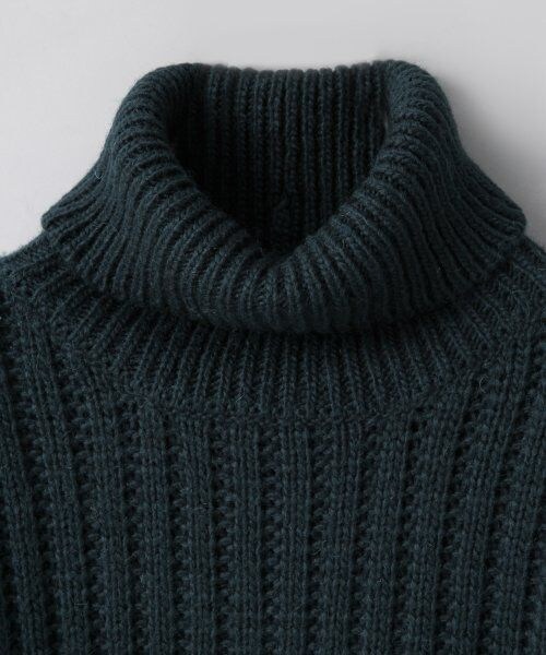 JEANASIS（ジーナシス）の「シャツコンビオフタートルプルオーバー（トップス・レディース・アイボリー/ブラック/グレー/ダークグリーン・FREE）」の7枚目の写真