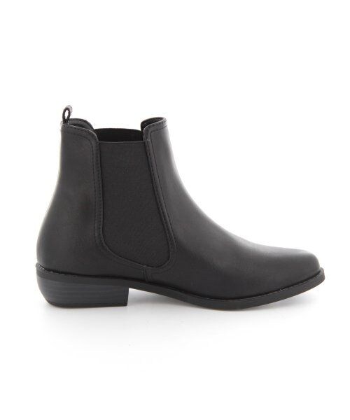 JEANASIS(ジーナシス)の「サイドゴアフラットブーツ(シューズ・レディース・ブラック/ブラウン・M/L)」の4枚目の写真