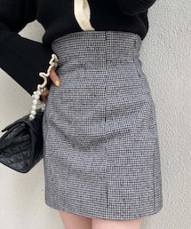 one after another NICE CLAUP | バックレースアップハイウエストミニスカート(スカート)