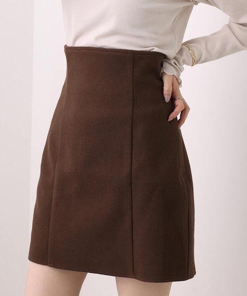 one after another NICE CLAUP（ワンアフターアナザーナイスクラップ）の「バックレースアップハイウエストミニスカート（スカート・レディース・グレー系その他/ブラック系その他/モカ/ブラック・0）」の3枚目の写真