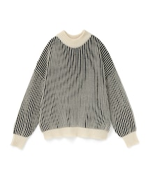 GRL | 配色ストライプモックネックニットトップス(ニット/セーター)