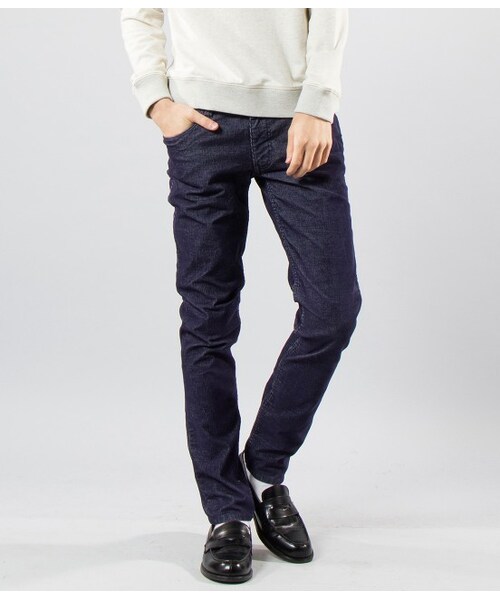 JUNRED（ジュンレッド）の「コールスリムパンツ（パンツ・メンズ・ホワイト/ネイビー/ブルー・0/1/2）」の2枚目の写真