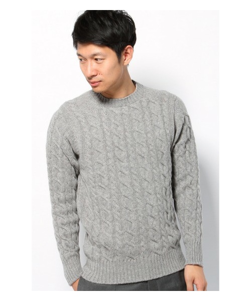 EDIFICE（エディフィス）の「William Lockie ケーブルクルーネック