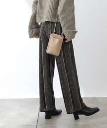 COLONY 2139 | モヘヤ混ジャガード柄ニットパンツ(セットアップ対応)(その他パンツ)