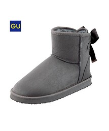 GU | （GU）ＷＯＭＥＮムートンタッチブーツ（リボン）(シューズ)