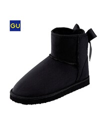 GU | （GU）ＷＯＭＥＮムートンタッチブーツ（リボン）(シューズ)