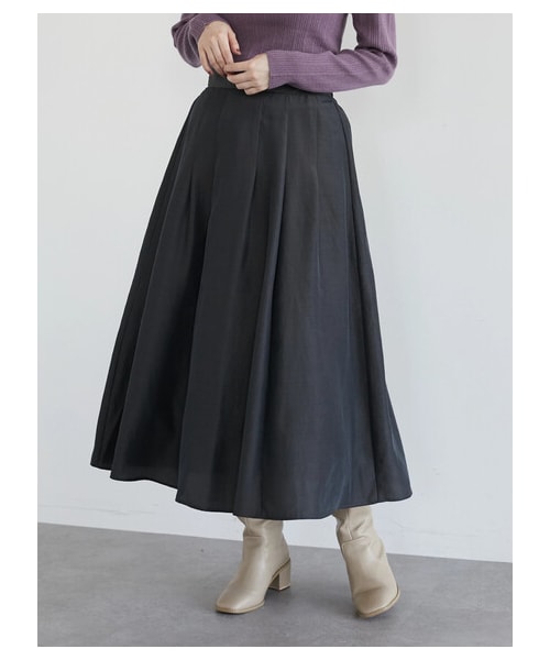 Green　Parks（グリーンパークス）の「ランダムタックギャザースカート（スカート・ライトグレー/チャコールグレー/イエロー/ブルー・F）」の22枚目の写真