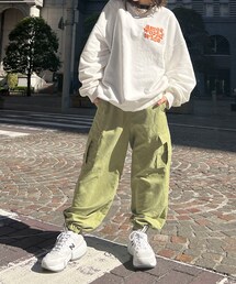 HEYUMM（ヘユム）の「HEYUMM スエードワークジョーガーパンツ（その他・レディース）」