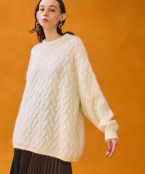 PUBLIC TOKYO（パブリックトウキョウ）の「ヘリンボーンカラーモヘア