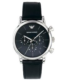 EMPORIO ARMANI | Emporio Armani Luigi Watch AR1733 Leather Strap - Black(アナログ腕時計)