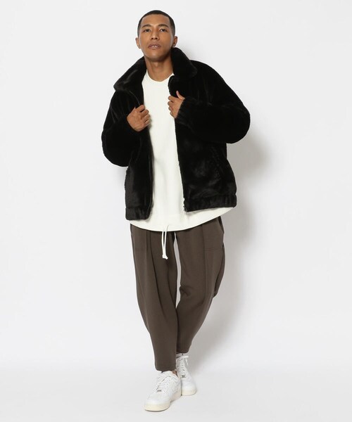 LUSOR（ルーソル）の「LUSOR（ルーソル）エコファーブルゾン（ジャケット/アウター・メンズ・BLACK/BEIGE・M/L）」の11枚目の写真