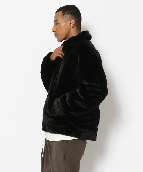 LUSOR（ルーソル）の「LUSOR（ルーソル）エコファーブルゾン（ジャケット/アウター・メンズ・BLACK/BEIGE・M/L）」の3枚目の写真