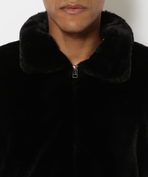 LUSOR（ルーソル）の「LUSOR（ルーソル）エコファーブルゾン（ジャケット/アウター・メンズ・BLACK/BEIGE・M/L）」の5枚目の写真