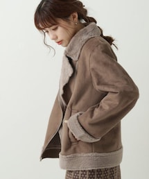 RAY CASSIN | ムートンライダースジャケット(ジャケット/アウター)