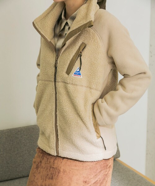 Cape HEIGHTS(ケープハイツ)の「Cape HEIGHTS BREAKHEART FLEECEJacket(その他・レディース・TAN/BLACK・XS)」の1枚目の写真