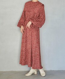 HEYUMM（ヘユム）の「HEYUMM セーラーカラー花柄ロングワンピース（その他）」
