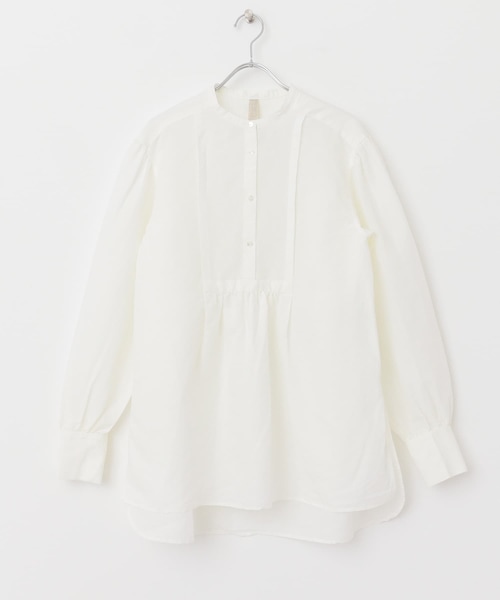 siiwa リネンコットンドレスシャツ