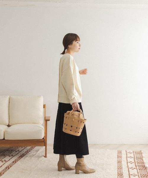 FORK&SPOON（フォークアンドスプーン）の「【一部WEB限定カラー】FORK&SPOON 2WAYクルーカーディガン（その他・レディース・OFF/GREEN/BROWN/NAVY×OFF・one）」の21枚目の写真