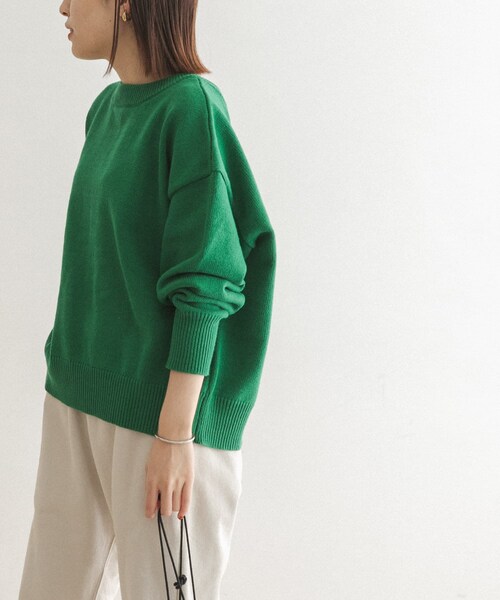 FORK&SPOON（フォークアンドスプーン）の「【一部WEB限定カラー】FORK&SPOON 2WAYクルーカーディガン（その他・レディース・OFF/GREEN/BROWN/NAVY×OFF・one）」の22枚目の写真