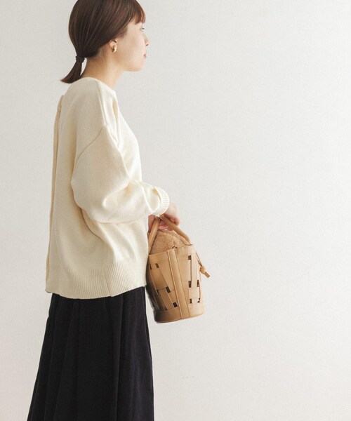 FORK&SPOON（フォークアンドスプーン）の「【一部WEB限定カラー】FORK&SPOON 2WAYクルーカーディガン（その他・レディース・OFF/GREEN/BROWN/NAVY×OFF・one）」の18枚目の写真