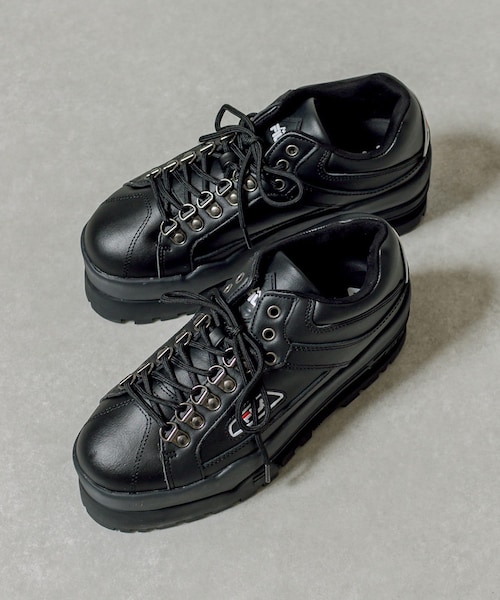 RASVOA(ラスボア)の「【FILA】トレイルブレーザーウェッジウィメンズ(スニーカー・レディース・オフホワイト/ブラック・L/M)」の2枚目の写真