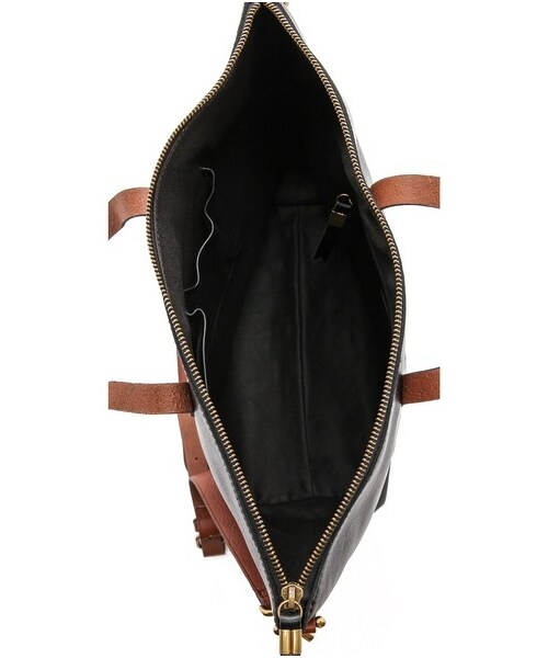 madewell（メイドウェル）の「Madewell Zipper Transport Bag（トートバッグ・レディース・Burnished Caramel/True Black・One Size）」の7枚目の写真