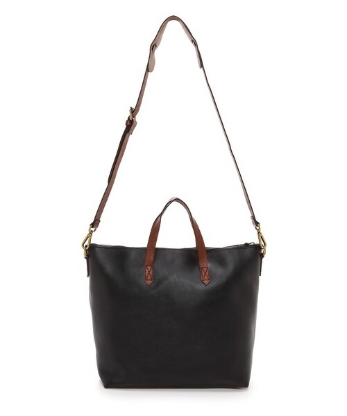 madewell（メイドウェル）の「Madewell Zipper Transport Bag（トートバッグ・レディース・Burnished Caramel/True Black・One Size）」の6枚目の写真