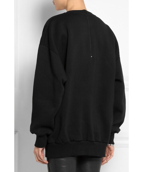 ASHISH(アシシュ)の「Ashish Paris embellished cotton-blend jersey sweatshirt(スウェット・レディース・Black・x small/small)」の4枚目の写真