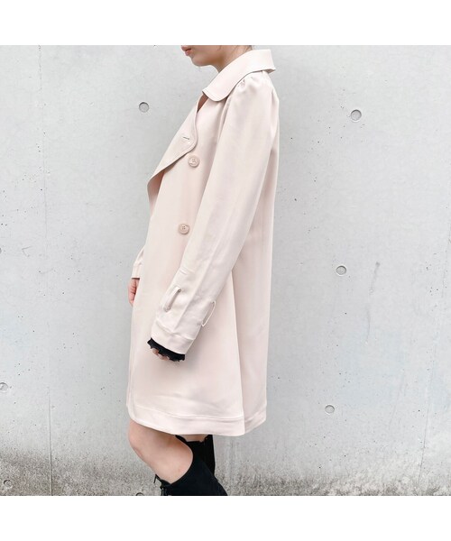 lilLilly（リルリリー）の「オーガンジーレイヤードコート（ジャケット/アウター・レディース・BEIGE/BLUE/BLACK）」の8枚目の写真