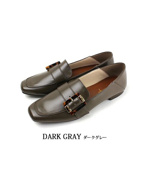 Shoe Fantasy(シューファンタジー)の「日本製 ベルトバックル ローファー マニッシュ(ローファー・レディース・その他/ブラック/ブラウン/グリーン・22.0~25.0cm)」の3枚目の写真