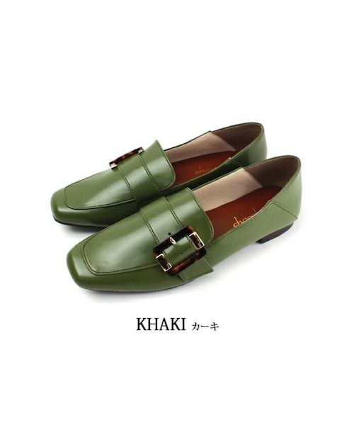 Shoe Fantasy(シューファンタジー)の「日本製 ベルトバックル ローファー マニッシュ(ローファー・レディース・その他/ブラック/ブラウン/グリーン・22.0~25.0cm)」の4枚目の写真