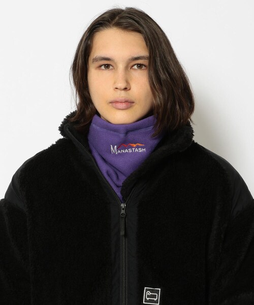 MANASTASH（マナスタッシュ）の「MANASTASH(マナスタッシュ) POLARTEC NECK GAITER（その他・メンズ・BLACK/OLIVE/PURPLE・F）」の6枚目の写真