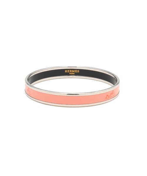 VINTAGE（ヴィンテージ）の「HERMES カレーシュバングルシルバーピンクエルメスロゴ 箱付き（その他・レディース・マルチカラーミックス系/99・F）」の2枚目の写真