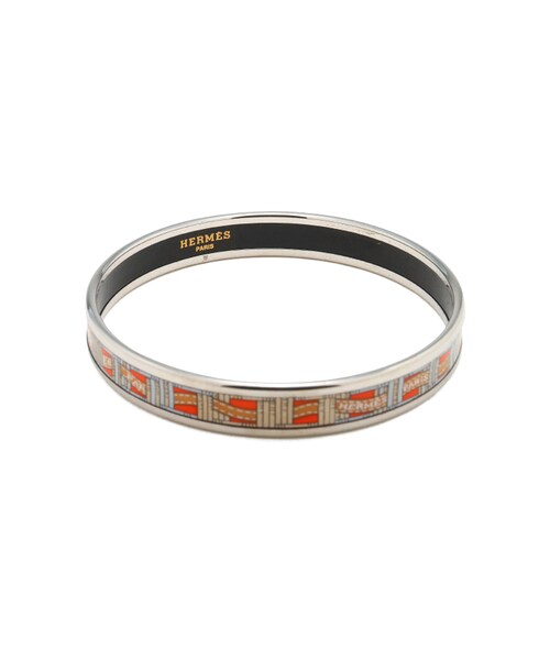 VINTAGE（ヴィンテージ）の「HERMES エマイユバングルシルバーリボン柄 箱付き（その他・レディース・マルチカラーミックス系/99）」の4枚目の写真