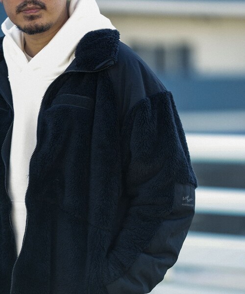 ARMY TWILL Fleece blouson
