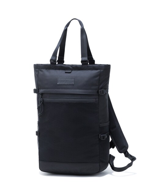 Yohji Yamamoto（ヨウジヤマモト）の「Yohji Yamamoto × New Era EXP TOTE BAG YY LPATCH LOGO BLK（バッグ・メンズ・BLACK/01・03）」の2枚目の写真