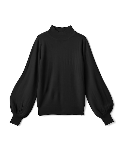 GRL(グレイル)の「カシミヤタッチハイネックニットトップス(ニット/セーター・レディース・ブラウン/グリーン/アイボリー/ブラック・M)」の3枚目の写真