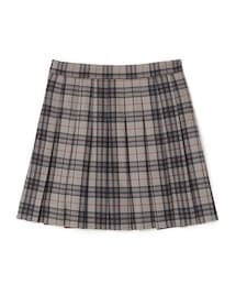 GRL（グレイル）の「チェック柄ボックスプリーツミニスカート（スカート・レディース）」
