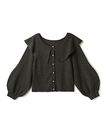 GRL | ビッグカラーパールニットカーディガン(カーディガン/ボレロ)