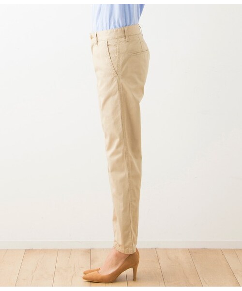 LE JUN（ルジュン）の「チノストレート（パンツ・レディース・オフホワイト/ベージュ・S/M/L）」の4枚目の写真