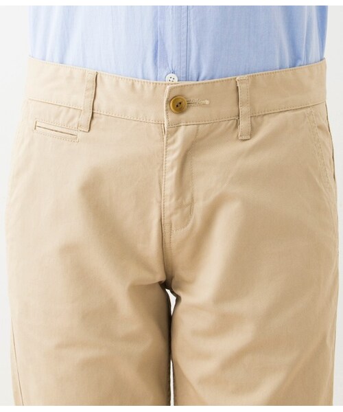 LE JUN（ルジュン）の「チノストレート（パンツ・レディース・オフホワイト/ベージュ・S/M/L）」の6枚目の写真