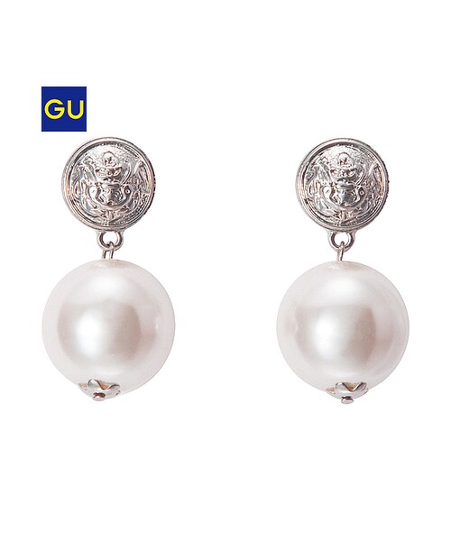 GU（ジーユー）の「（GU）ＷＯＭＥＮパールピアス（WOMEN ⁄ アクセサリー・レディース・81/80・-）」の2枚目の写真