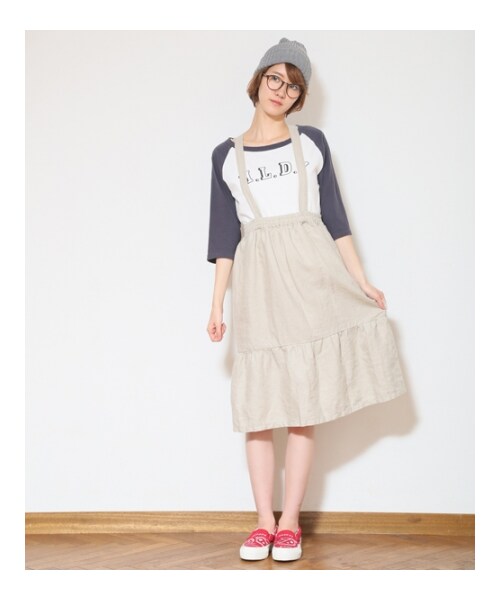 HOLIDAY(ホリデイ)の「《予約商品》H.L.D.Y RAGLAN(トップス・レディース・WHITE/WHITE×BLACK/GRAY×NAVY・ONE SIZE)」の9枚目の写真