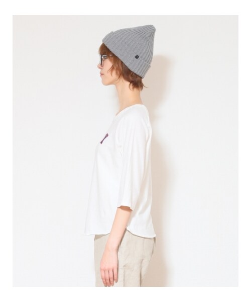 HOLIDAY(ホリデイ)の「《予約商品》H.L.D.Y RAGLAN(トップス・レディース・WHITE/WHITE×BLACK/GRAY×NAVY・ONE SIZE)」の4枚目の写真