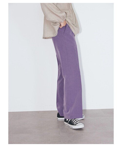 GARAGE OF GOOD CLOTHING(ガレージオブグッドクロージング)の「【Special Price】センタープレスフレアーパンツ(パンツ・ブラック/テラコッタ/パープル・36/37/38)」の11枚目の写真