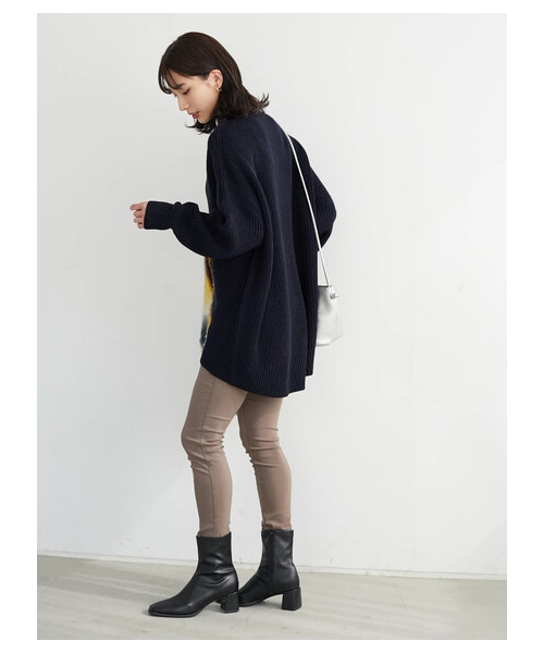 Green Parks(グリーンパークス)の「裏起毛ストレッチスキニーパンツ(パンツ・ブラック/モカ/ネイビー・S/M/L)」の4枚目の写真