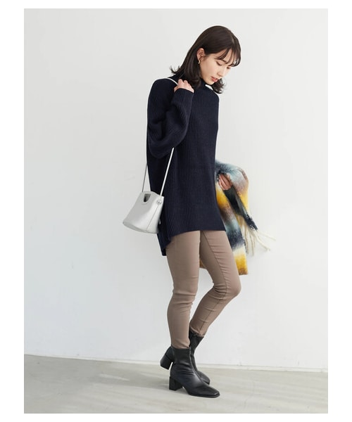 Green Parks(グリーンパークス)の「裏起毛ストレッチスキニーパンツ(パンツ・ブラック/モカ/ネイビー・S/M/L)」の3枚目の写真